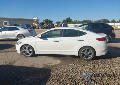 2017 Hyundai Elantra Limited z USA, uszkodzony, nr VIN 5NPD84LF7HH006197